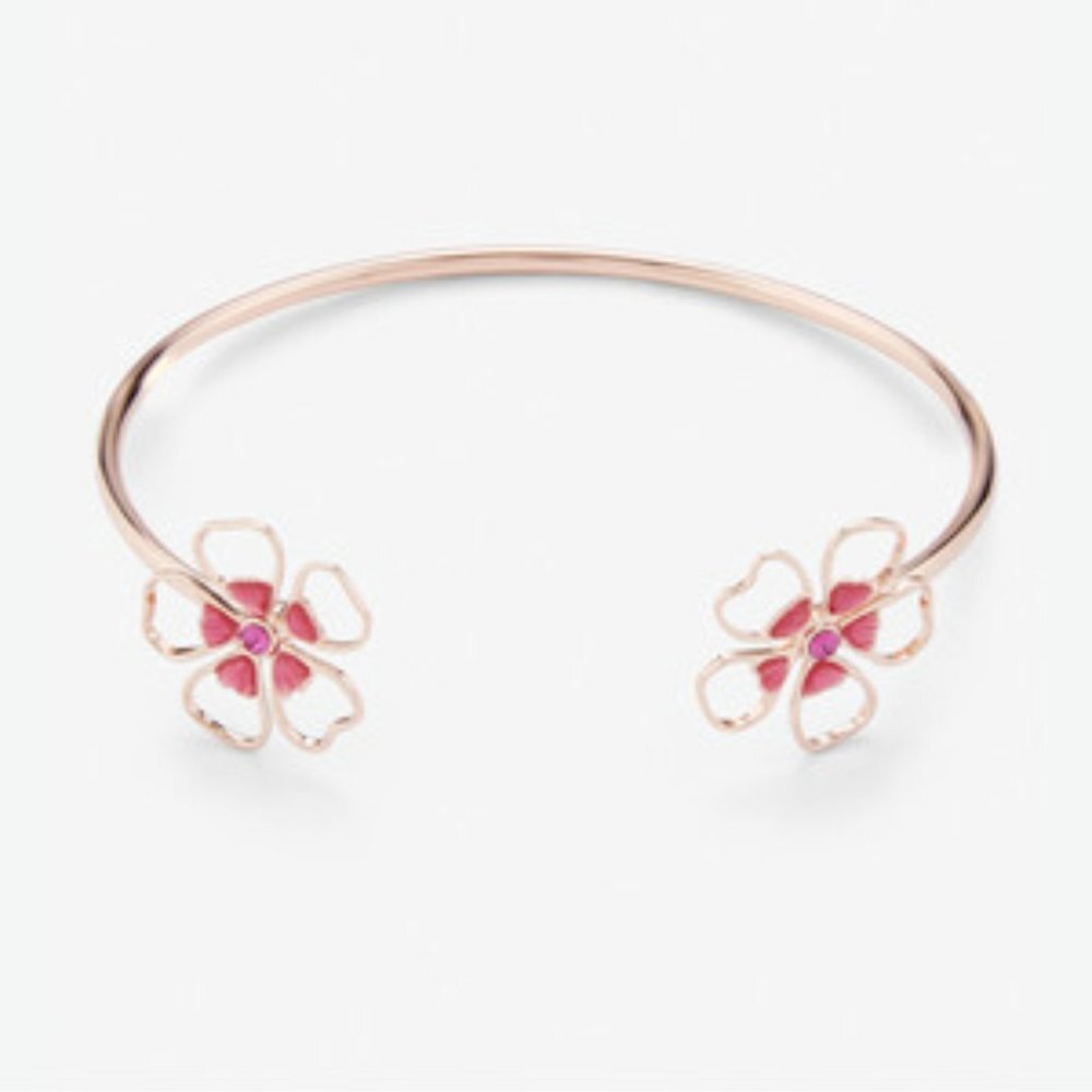 Ted Baker Laveni Rose Gold HOT PINK Ultrafine Cuff